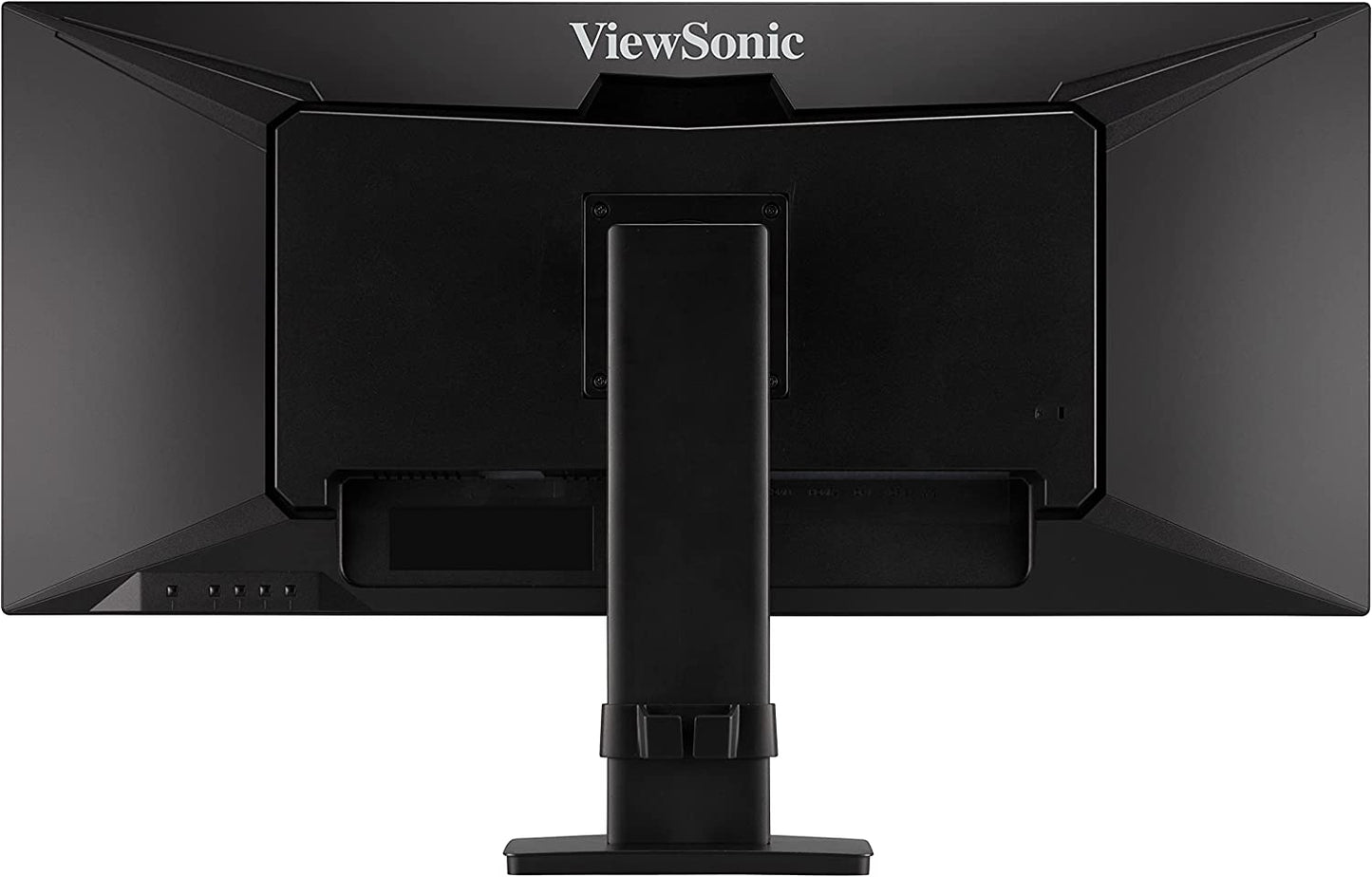 ViewSonic VA3456-MHDJ 34 Inch 21:9 UltraWide WQHD 1440p IPS Monitor with Ultra-Thin Bezels, Ergonomics Design, HDMI, and DisplayPort Inputs for Home and Office 34-Inch
