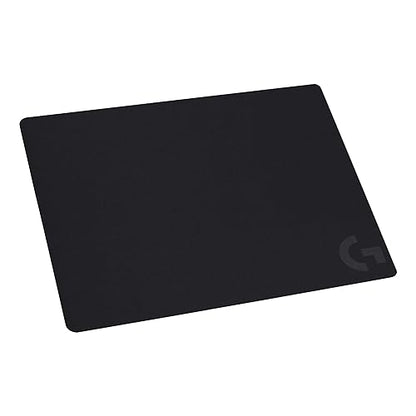 Logitech G240 Cloth Gaming Mouse Pad, Optimized for Gaming Sensors, Moderate Surface Friction, Non-Slip Mouse Mat - Black Black M Cloth