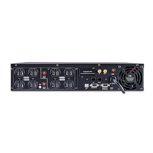 CyberPower CPS1500AVR Smart App LCD UPS System, 1500VA/900W, 8 Outlets, AVR, 2U Rack/Tower