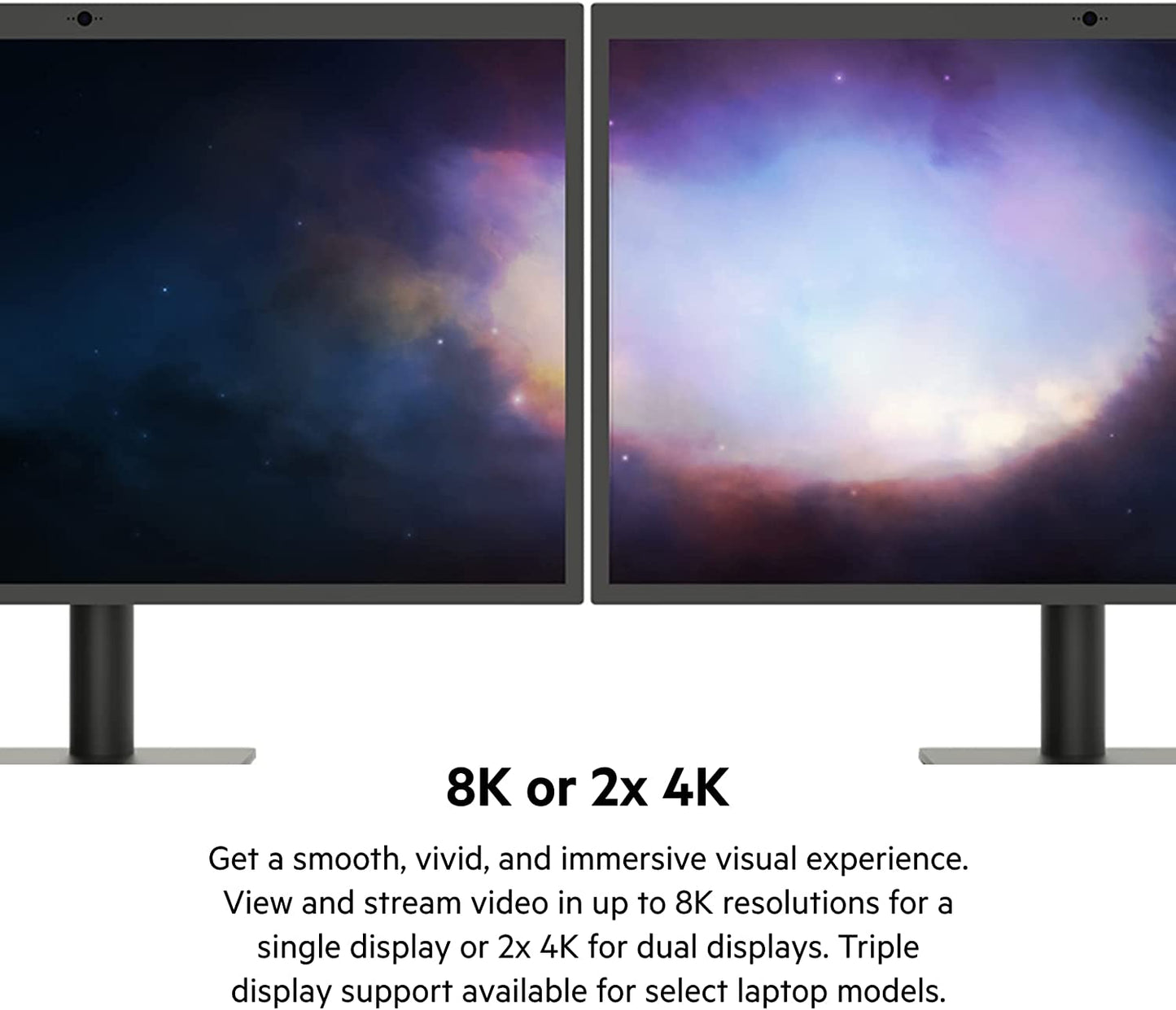 Belkin Thunderbolt 4 Dock Pro, Single 8K @ 60hz, Dual 4K Display Compatible, 2 x Thunderbolt 4 Port, 2 x HDMI Port, 90W Power Delivery PD, Audio in/Out, Compatible with MacBook Pro, XPS, and More