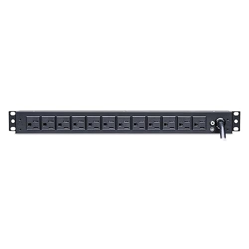 CyberPower RKBS15S6F12R Rackbar Surge Protector, 120V/15A, 18 Outlets, 15 Foot Power Cord, 1U Rackmount