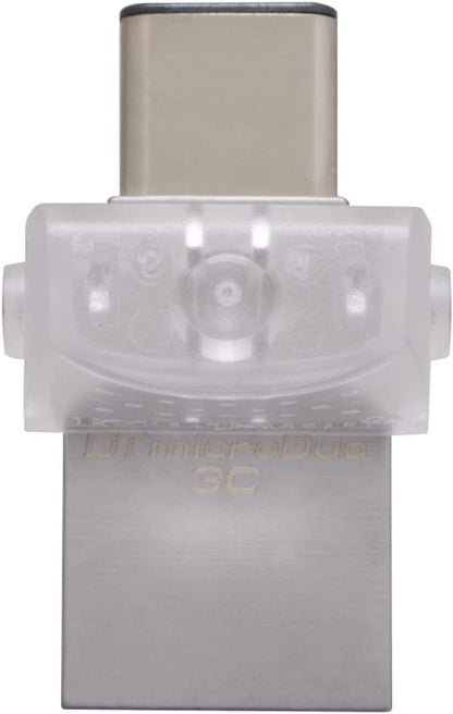 Kingston Digital 64GB Data Traveler Micro Duo USB 3C Flash Drive (DTDUO3C/64GB)
