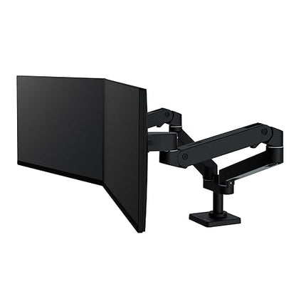 Ergotron – LX Pro Premium Dual Monitor Arm, VESA Desk Mount – for 2 Monitors Up to 27 Inches, 4 to 22 lbs Each – Matte Black LX Pro Arm Matte Black