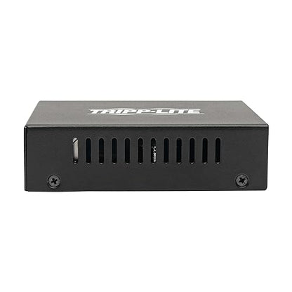 Tripp Lite Gigabit SFP Fiber Optic to Network Copper RJ45 Ethernet with PoE+, 10/100/1000 Mbps, International Power Cables, Extends Power (48 VDC) + Data, 2-Year Warranty (N785-INT-PSFP) International Power Cables Variable Open SFP
