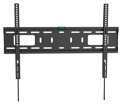 Manhattan Wall Mount For Flat Panel Display, Curved Screen Display, Lcd Display, Led Display, Plasma Display - Black - 1 Display(s) Supported70" Screen Support - 50 Kg Load Capacity