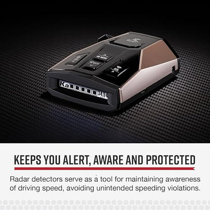 Cobra Rad 450 Laser Radar Detector - Long Range, False Alert Filter, Voice Alert, and OLED Display Cobra RAD450