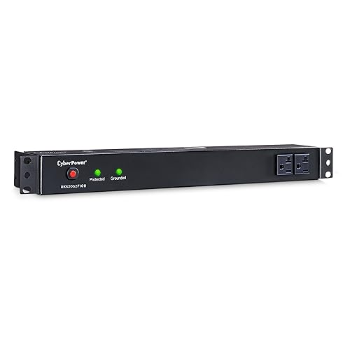 CyberPower RKBS20S2F10R 20A 12-Outlet 1U RM Rackbar Surge Suppressor