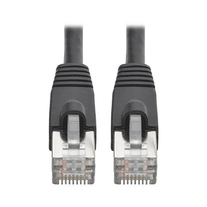 Tripp Lite Cat6a Snagless Shielded STP Patch Cable 10G-Certified, PoE, Black M/M 10ft 10' (N262-010-BK) Black 10 Feet STP