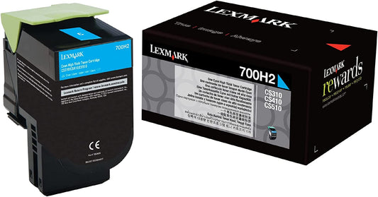 Lexmark 70C0H20 Cyan High Yield Toner