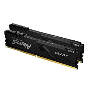 Kingston Fury Beast 32 GB (2 x 16 GB) 3200 MHz DDR4 CL16 Desktop Memory Kit of 2 KF432C16BB1K2/32 Kit of 2 3200 MHz 32 GB
