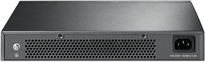 TP-Link 24 Port Gigabit Switch | Easy Smart Managed | Plug &amp; Play | Limited Lifetime Protection | Desktop/Rackmount | Sturdy Metal w/ Shielded Ports | Support QoS, Vlan, IGMP &amp; LAG (TL-SG1024DE) 24 Port w/ Enhanced Features