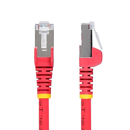 StarTech.com 25ft Red CAT6a Ethernet Cable, Snagless RJ45, 10GbE, 100W PoE++, S/FTP, 500MHz, 27AWG Pure Bare Copper, LSZH