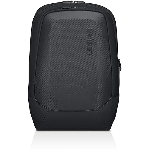 Lenovo Legion 17 Armored Backpack II, Gaming Laptop Bag, Double-Layered Protection, Dedicated Storage Pockets, GX40V10007, Black