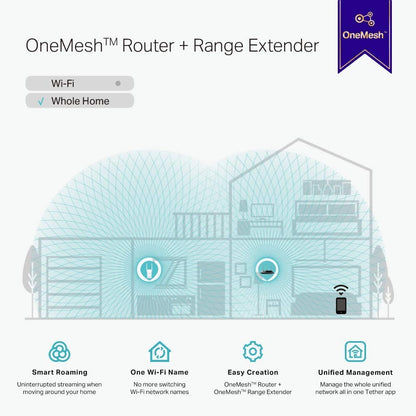 TP-Link AC1200 WiFi Extender(RE315), Covers Up to 1500 Sq.ft and 25 Devices, Up to 1200Mbps Dual Band WiFi Booster Repeater,Access Point, Supports OneMesh