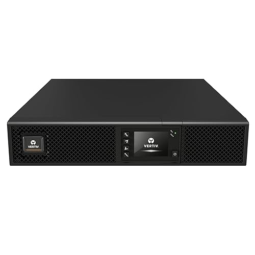 Liebert GXT5 UPS - 500VA/500W 120V, Online Double Conversion Rack Tower, Energy Star, Uninterruptible Power Supply, Sine Wave Battery Backup, with Network Card (GXT5-500LVRT2UXL)