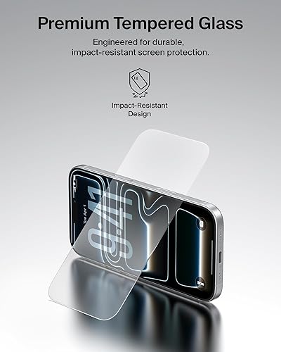 Belkin ScreenForce TemperedGlass Screen Protector for iPhone 17 Pro