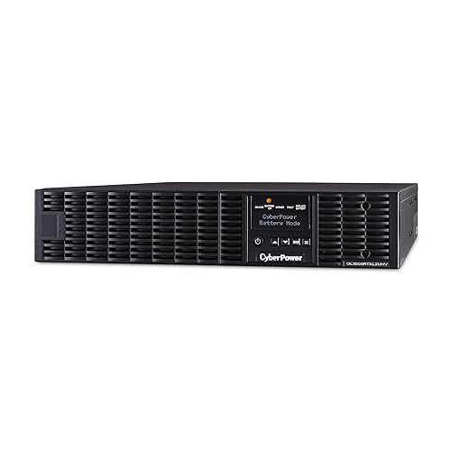 CyberPower OL3000RTXL2UHVN Smart App Online UPS System, 3000VA/2700W, 3 Outlets 208/240V, 2U Rack/Tower + Pre-Installed SNMP Card