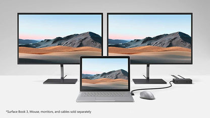Microsoft Surface Dock 2 - for Notebook/Desktop PC/Smartphone/Monitor/Keyboard/Mouse - 199 W - 6 x USB Ports - Network (RJ-45) - Wired