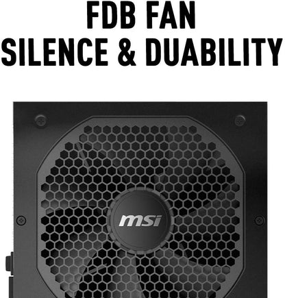 MSI MPG Series A750GF Power Supply (PSU): 750 Watt, Full Modular, 80 PLUS Gold Certified, 10 Year Warranty 750 W 750 W