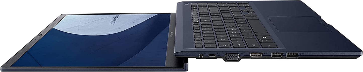 ASUS B1500CEAE-Q53P-CB ExpertBook B1 Business Laptop, 15.6” FHD, Intel Core i5-1135G7, 8GB RAM, 256GB SSD, Military Grade Durable, Webcam Privacy Shield, Win 10 Pro, Star Black, Bilingual KB