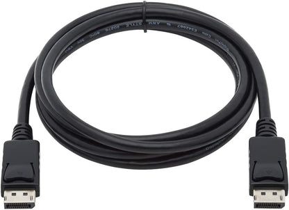 Tripp Lite DisplayPort Cable with Latches (M/M), DP to DP, 4K x 2K, 6-ft. (P580-006), Black 6' Cable