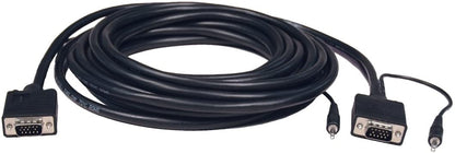 Tripp Lite VGA Coax Monitor Cable with audio, High Resolution cable with RGB coax (HD15 and 3.5mm M/M) 25-ft.(P504-025) 25 feet