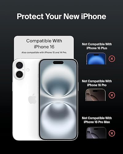 Belkin ScreenForce UltraGlass 2 Treated iPhone 15 and 14 Pro Screen Protector - Scratch-Resistant, 9H Hardness Tested Glass w/Slim Design - Includes Easy Align Tray for Bubble-Free Application