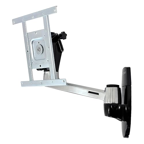 Ergotron – LX HD Single Monitor Swing Arm, VESA Wall Mount – for Monitors Up to 49 Inches, 0 to 50 lbs, Less Than 4 Inch Display Depth – One Extension