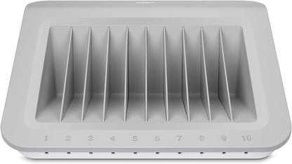 Belkin Store and Charge (AC Classroom Charging Station for Laptops, Tablets) &amp; 10-Outlet Metal Power Strip Surge Protector, 15ft Cord AC Charge Charging Station + Charger