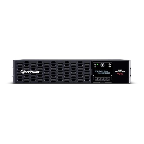 CyberPower PR1000RTXL2UC Smart App Sinewave UPS System, 1000VA/1000W, 8 Outlets, 2U Rack/Tower, AVR, Cloud, EBM Option Expandable 1000VA