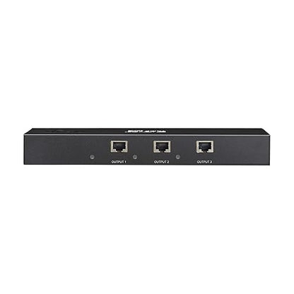 Tripp Lite Series 3-Port DisplayPort to HDMI Splitter + Extender Over Ethernet Cat6, Up to 8K@60Hz Video, 1 in 3 Out, DP 1.4, MST Hub, TAA Compliant, Plug-and-Play, 1-Year Warranty (B156E-003-H8K-K) DisplayPort to HDMI 3-Ports