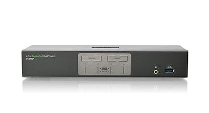 IOGEAR 4-Port Dual View Dual-Link DVI KVMP Switch with Audio and Full Set of Cables (GCS1644 TAA Compliant) 4-Port with Cables