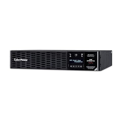 CyberPower PR2000RT2UN Smart App Sinewave UPS System, 2000VA/2000W, 8 Outlets, 2U Rack/Tower, RMCARD205 Pre-Installed 2000VA NET