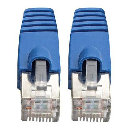 Tripp Lite Cat6a Ethernet Cable, 10G-Certified Patch Cable, Snagless, Shielded STP PoE Ethernet Cord, 15 ft, Blue (N262-015-BL) 15ft. Blue