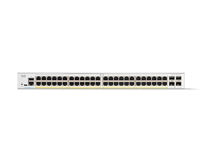 Cisco Catalyst 1300-48P-4G Managed Switch, 48 Port GE, PoE, 4x1GE SFP, Limited Lifetime Protection (C1300-48P-4G)