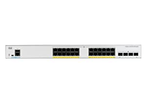 Cisco Catalyst 1000-24T-4X-L Network Switch, 24 Gigabit Ethernet Ports, 4 10G SFP+ Uplink Ports, Fanless Operation, Enhanced Limited (C1000-24T-4X-L)