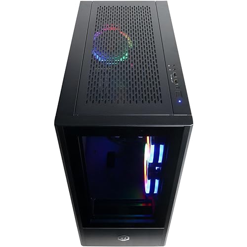 CyberpowerPC Gamer Master Gaming Desktop Computer, AMD Ryzen 7 7700X 4.5GHz, 16GB RAM, 2TB SSD, NVIDIA GeForce RTX 4060 Ti 8GB, Windows 11 Home, Black