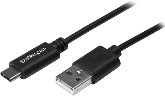 StarTech.com USB C to USB Cable - 3 ft / 1m - USB A to C - USB 2.0 Cable - USB Adapter Cable - USB Type C - USB-C Cable (USB2AC1M),Black 1m 1 Pack