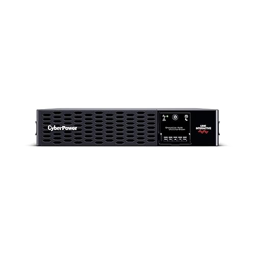 CyberPower PR3000RTXL2UAN Smart App Sinewave UPS System, 3000VA/3000W, 9 Outlets, 2U Rack/Tower, RMCARD205 Pre-Installed, EBM Option