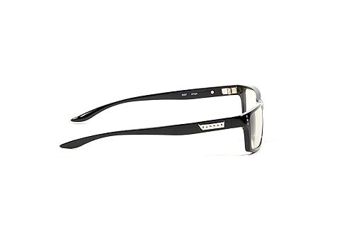 Gunnar Unisex's Amber Max Blue Light Blocking Computer Glasses lens width: 57 mm | nose: 16 mm | frame width: 149 mm | temple: 140 mm | Onyx/liquet
