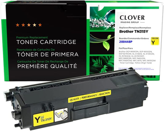 Clover imaging group Clover Remanufactured Toner Cartridge Replacement for Brother TN315 | Yellow | High Yield Yellow 3,500