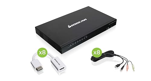 IOGEAR 8-Port USB Ps2 Hd & Displayport