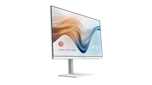 MSI Full FHD Anti-Glare 5ms 1920 x 1080 IPS 75Hz Refresh Rate FHD Ready USB/DP/HDMI Smart Headset Hanger FreeSync 27” Monitor (Modern MD271PW)
