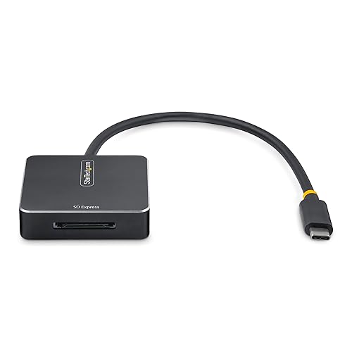 StarTech.com USB-C SD Express Card Reader, Portable USB 10Gbps Memory Card Reader, USB Type-C to Secure Digital 7.1 Adapter
