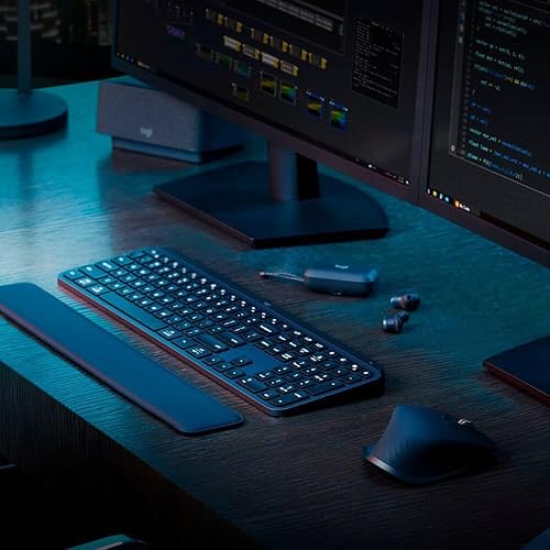 MX Keys S Advanced Wireless Illuminated Keyboard, Black