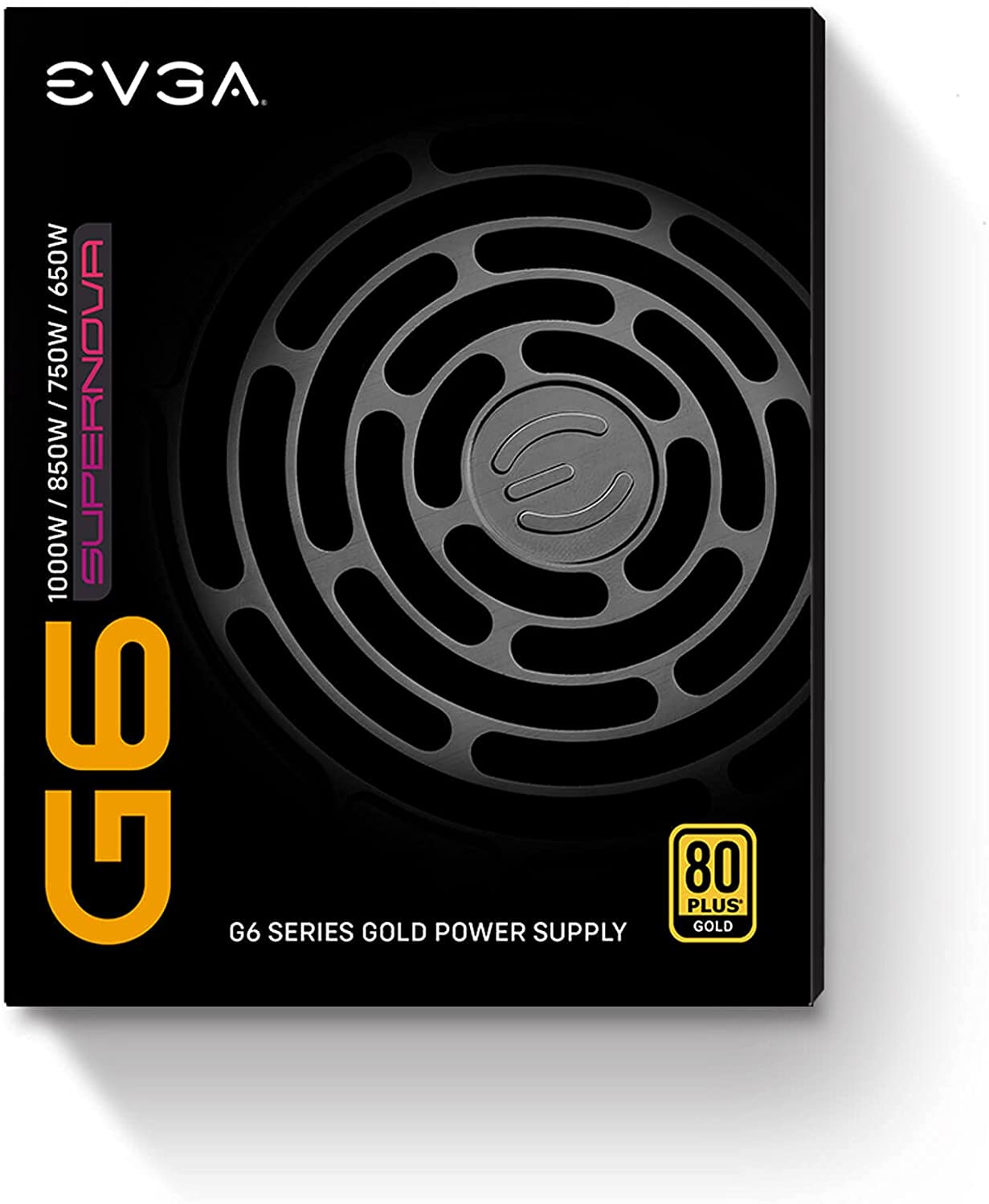 EVGA Supernova 650 G6, 80 Plus Gold 650W, Fully Modular, Eco Mode with FDB Fan, 10 Year Warranty, Includes Power ON Self Tester, Compact 140mm Size, Power Supply 220-G6-0650-X1 650W G6