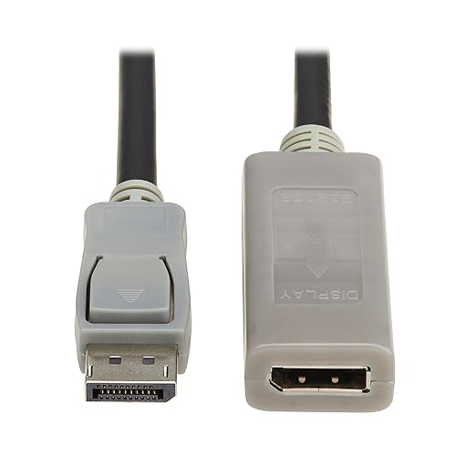 Tripp Lite 10 FT 4K DisplayPort Extension Cable with Active Repeater, Male-to-Female DP to DP, 4K@60Hz, Display Port 1.2, HDR Support Chroma 4:4:4 HDCP 2.2, Gold-Plated, 3-Year Warranty (P579-010-4K6)