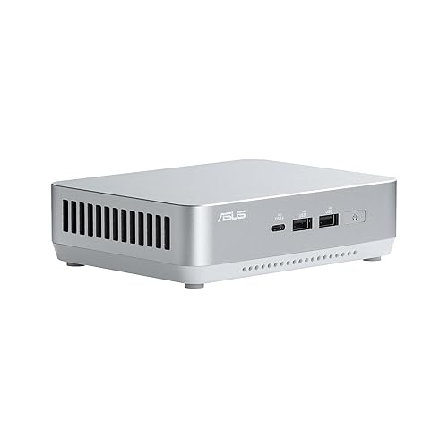 ASUS NUC 14 Pro+ Barebone with Intel 14thGen Core Ultra 7 155H (NPU Support), up to 96GB DDR5 RAM, Dual Storage, Thunderbolt 4, Wi-Fi 6E & Bluetooth 5.3, Silver Aluminum Chassis with VESA Mount