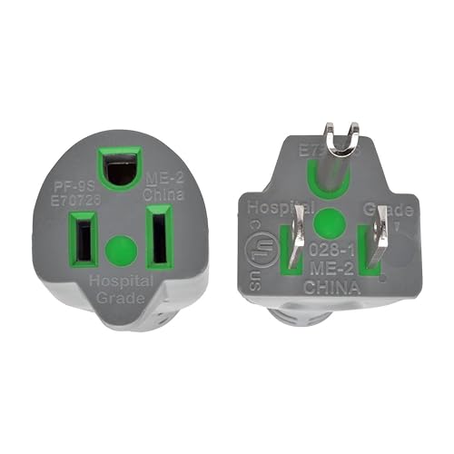 Tripp Lite P024-006-GY-HG 6ft Hospital Medical Power Extension Cord 5-15P HG 5-15R HG 120V 15A Gray 6' 6 ft.