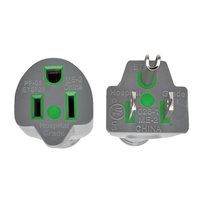 Tripp Lite P024-006-GY-HG 6ft Hospital Medical Power Extension Cord 5-15P HG 5-15R HG 120V 15A Gray 6' 6 ft.